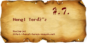Hengl Teréz névjegykártya